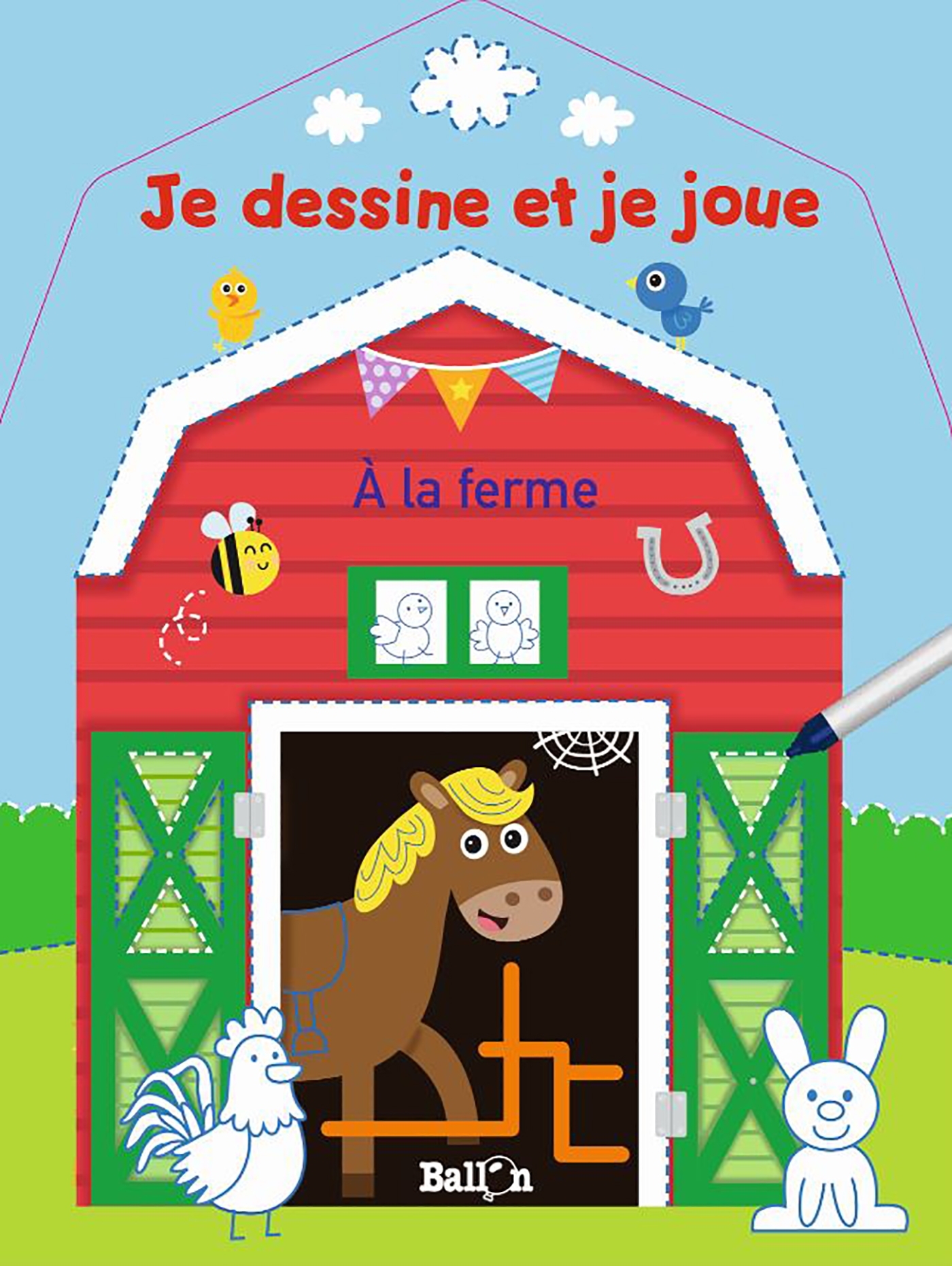 Je dessine et je joue - À la ferme (Wipe & clean)