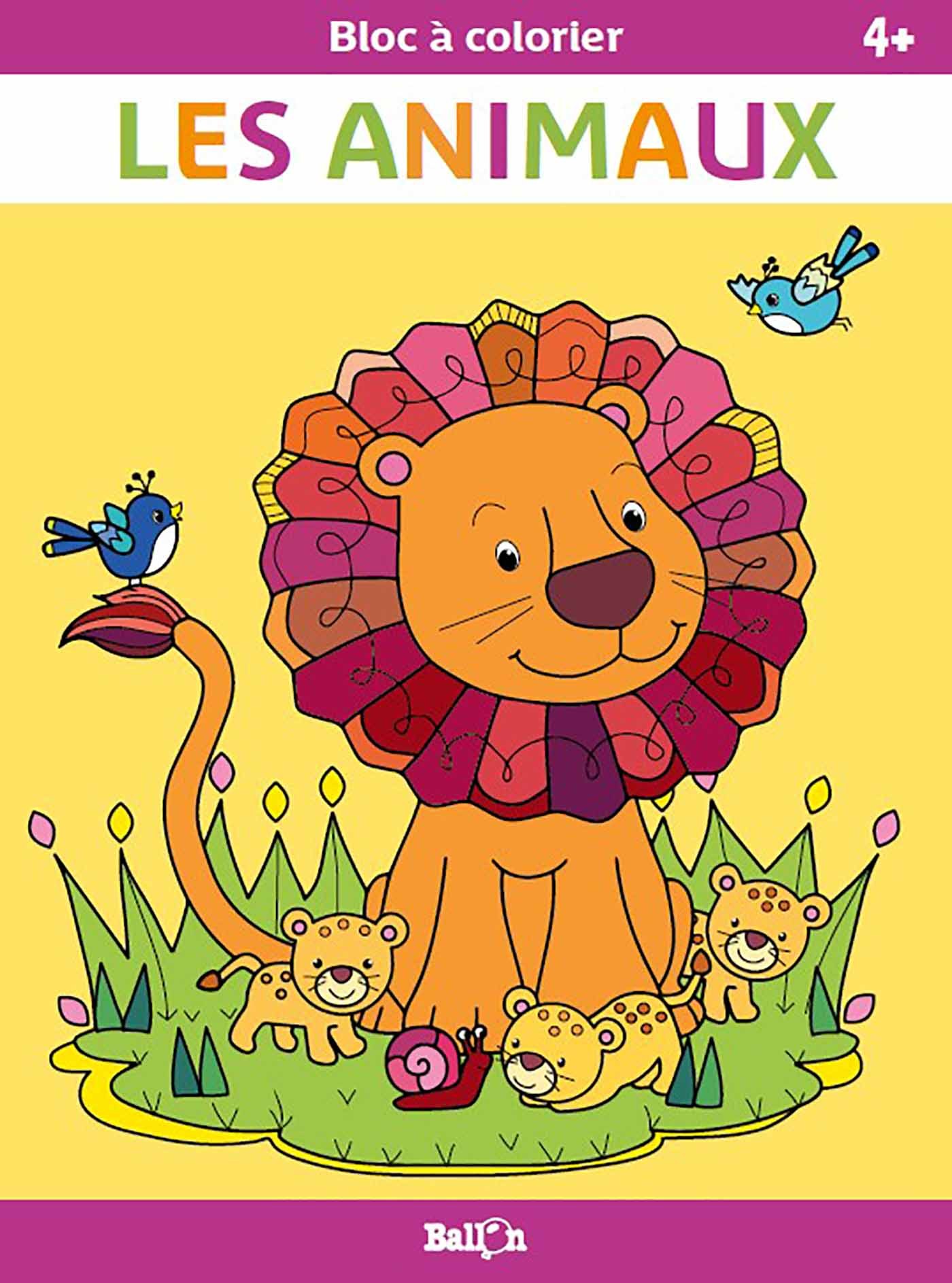 Bloc à colorier - Les animaux