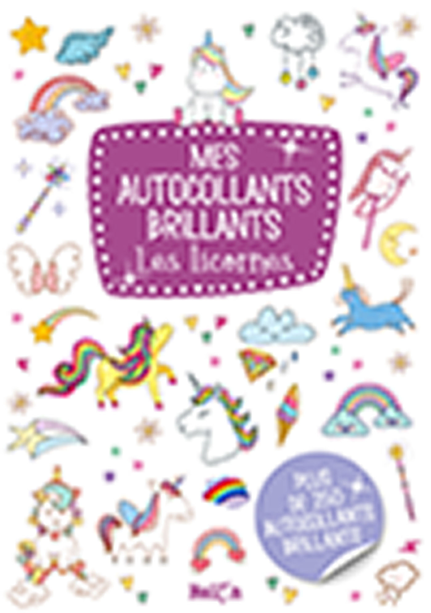 Autocollants brillants - Les licornes