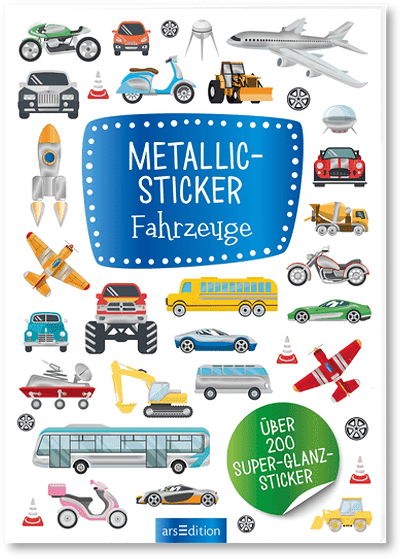 Autocollants métalliques Les véhicules