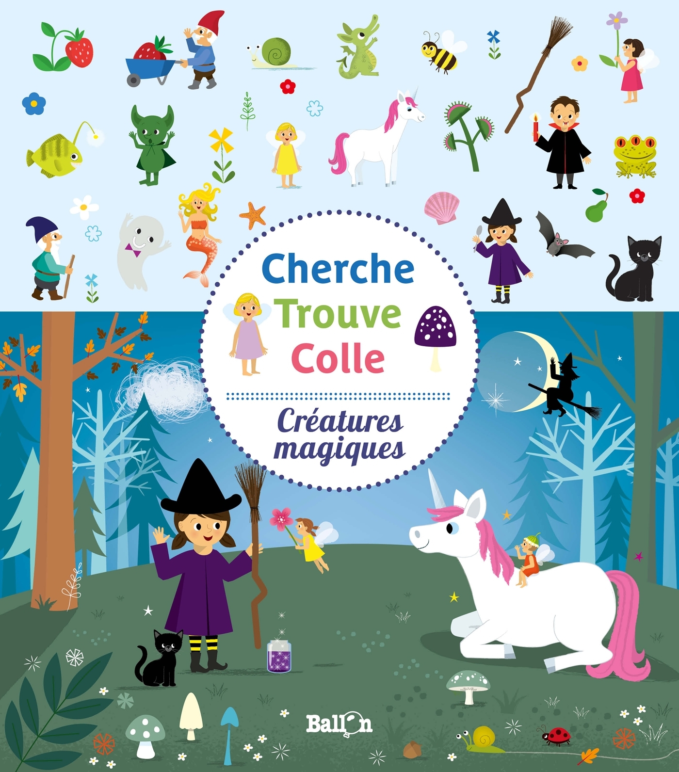 J'observe et je colle - Monstres et créatures magiques