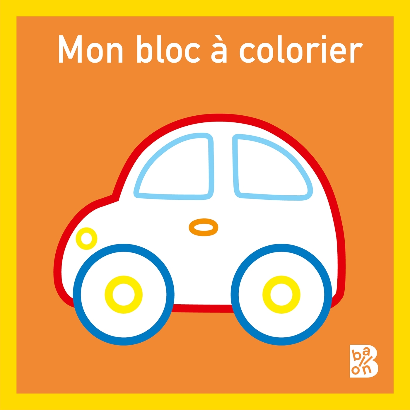 Mini bloc à colorier (voiture) #1