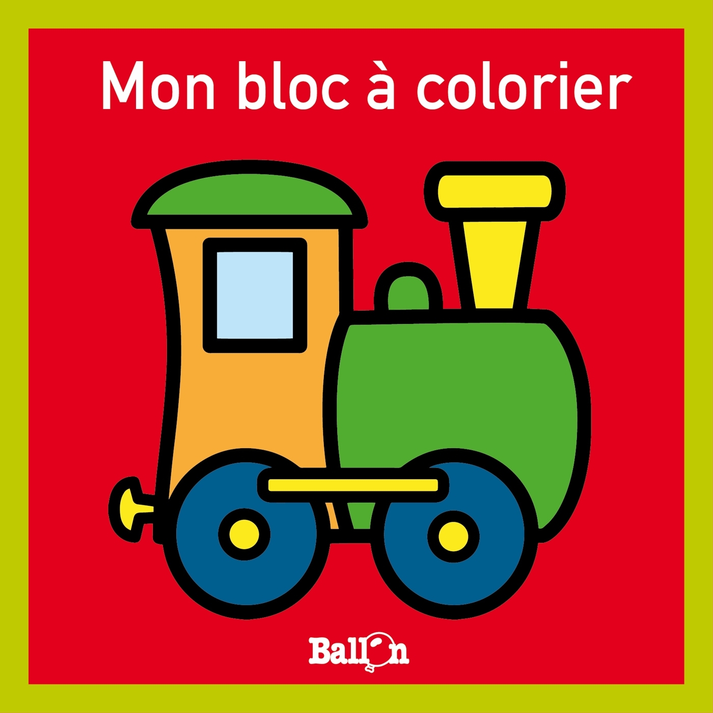 Mini bloc à colorier - Train