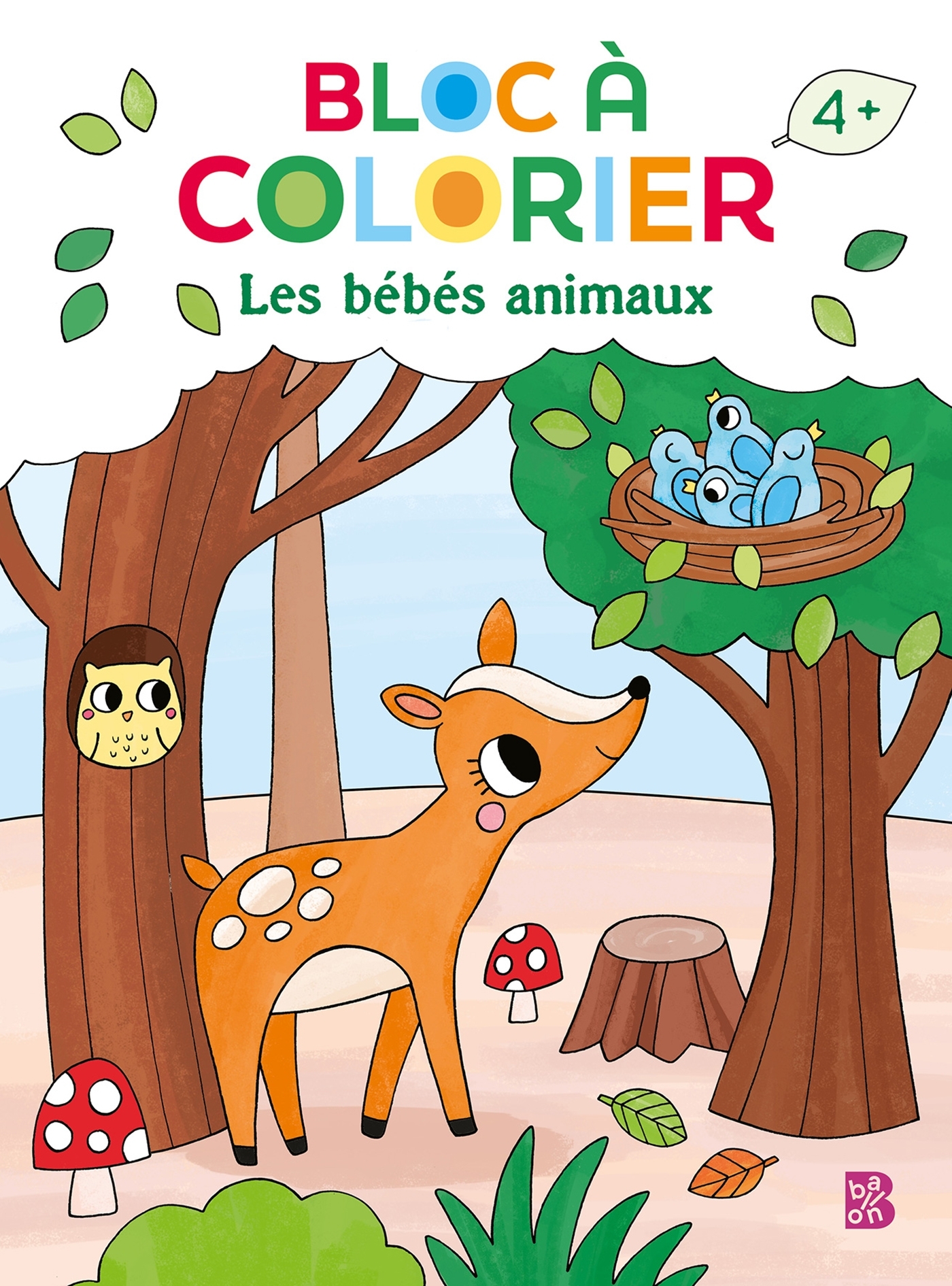 Bloc à colorier nouveau style: Les bébés animaux