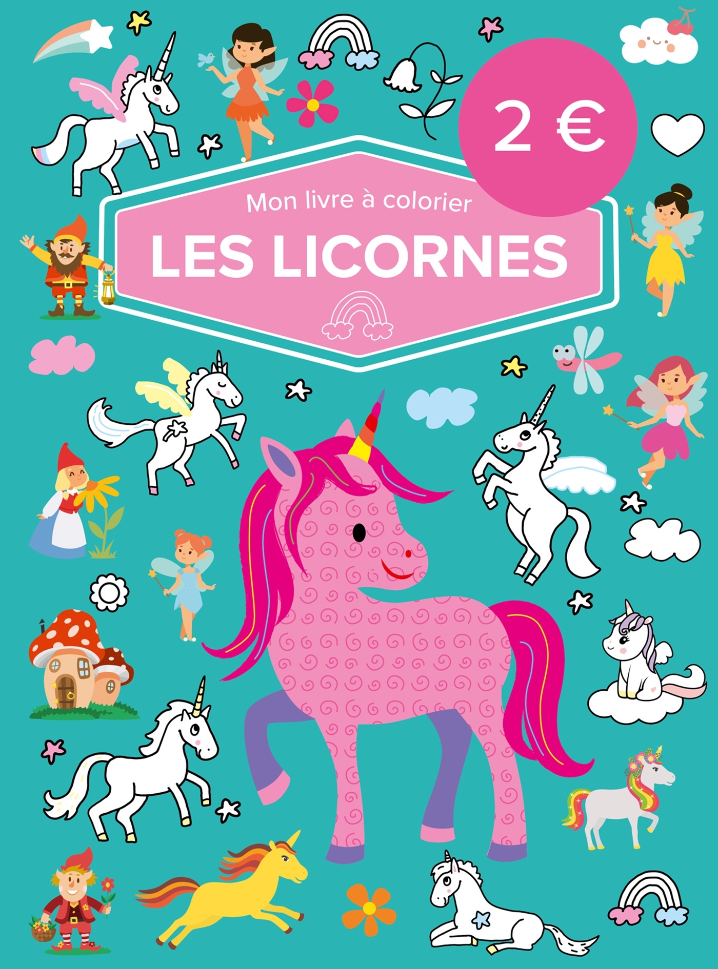 Mon livre à colorier - Les licornes