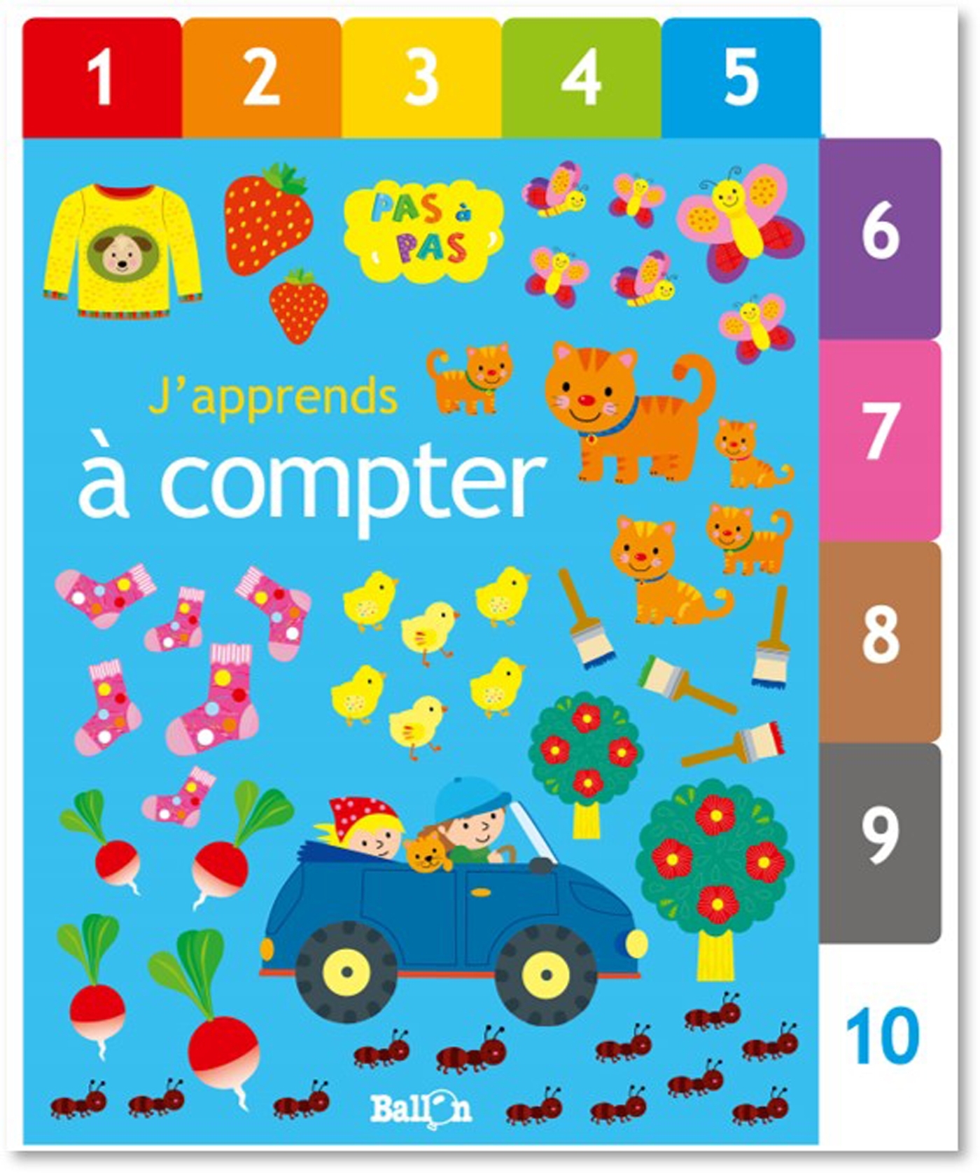 Livre à onglets j'apprends à compter