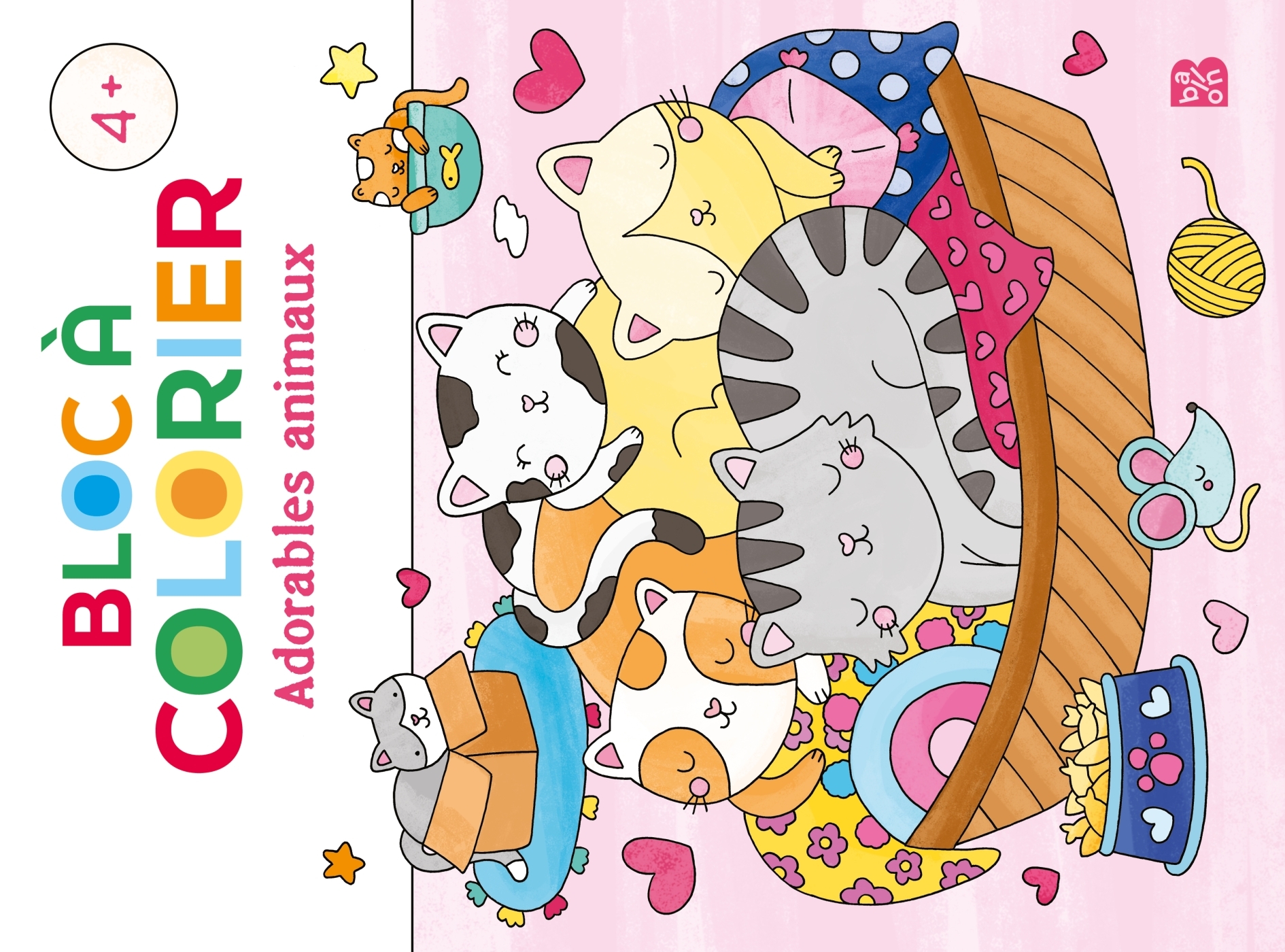 Bloc à colorier : Adorables animaux