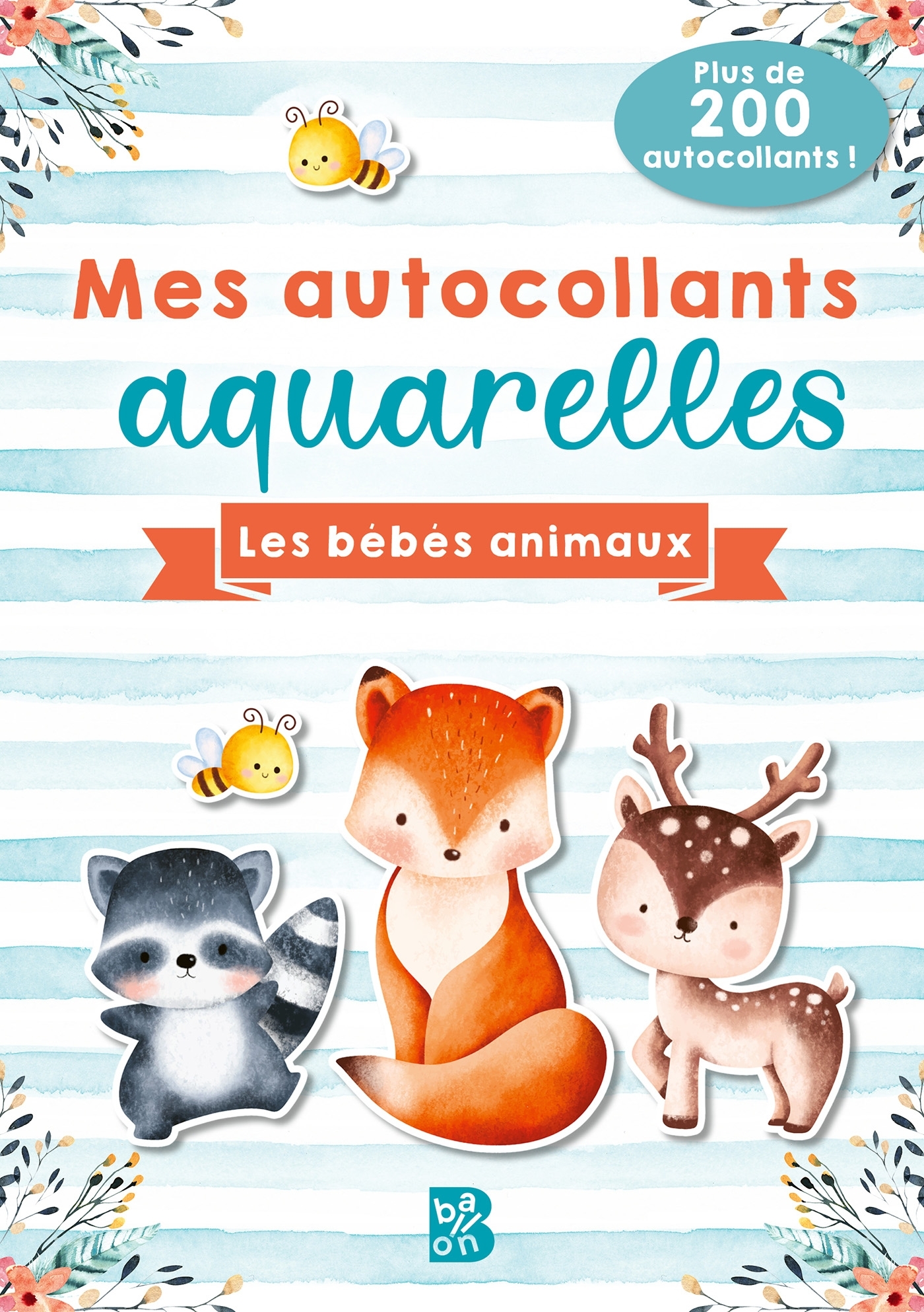 Mes autocollants aquarelles : Les bébés animaux