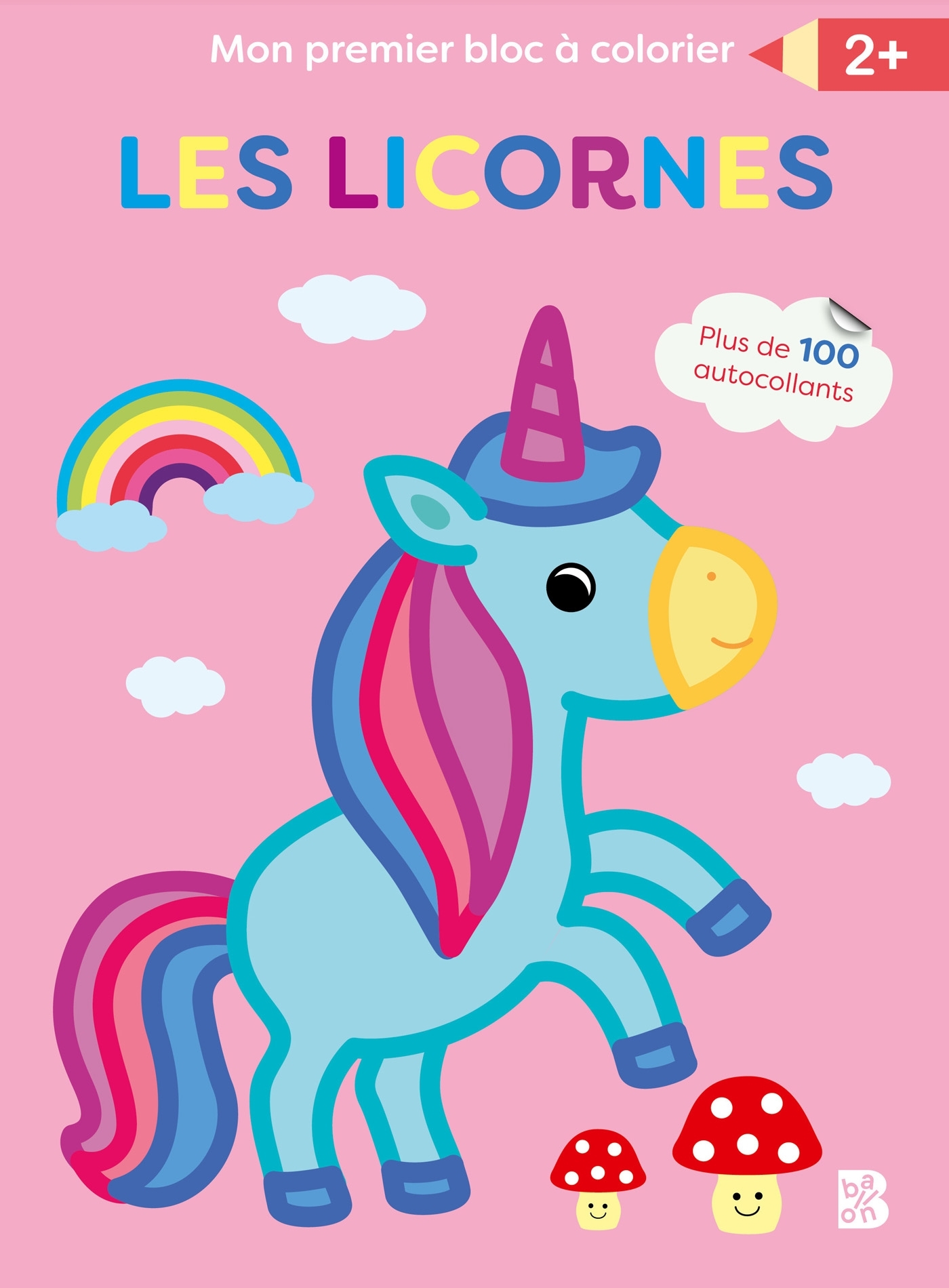 Mon premier bloc à colorier : Les licornes
