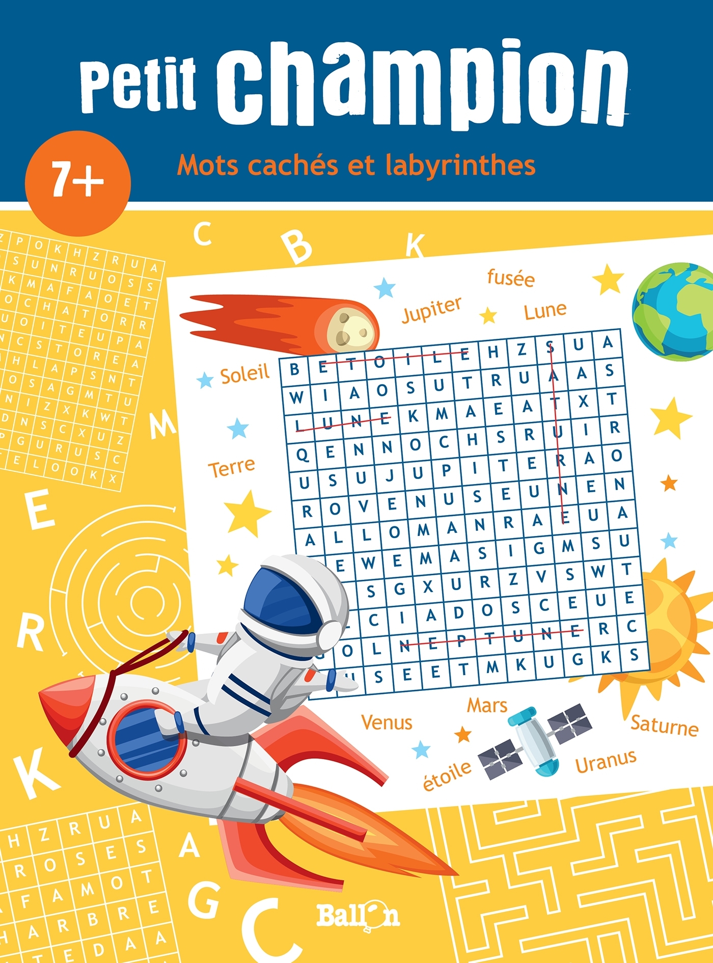 Mots cachés et labyrinthes 7+