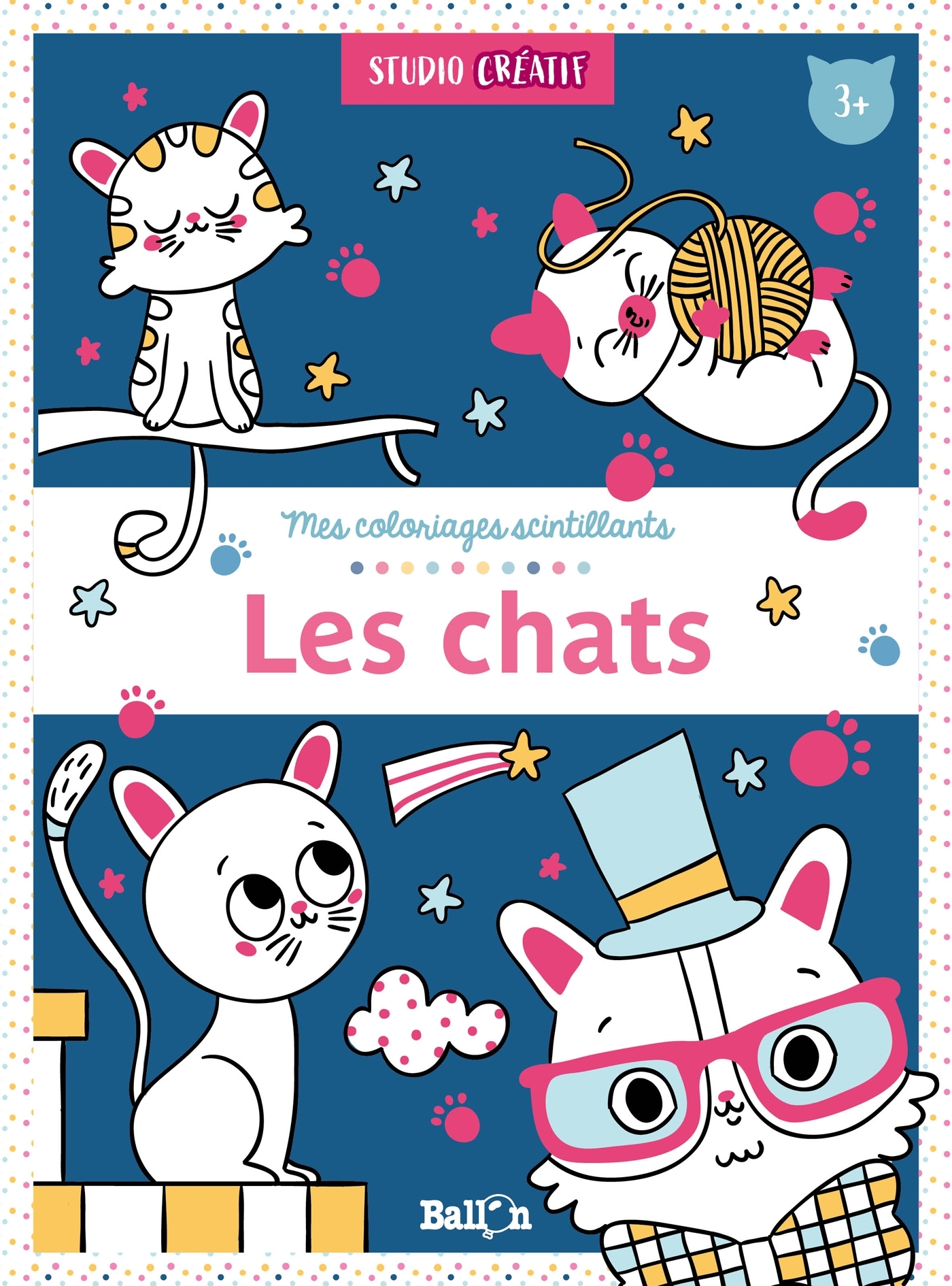 Coloriages scintillants - Les chats