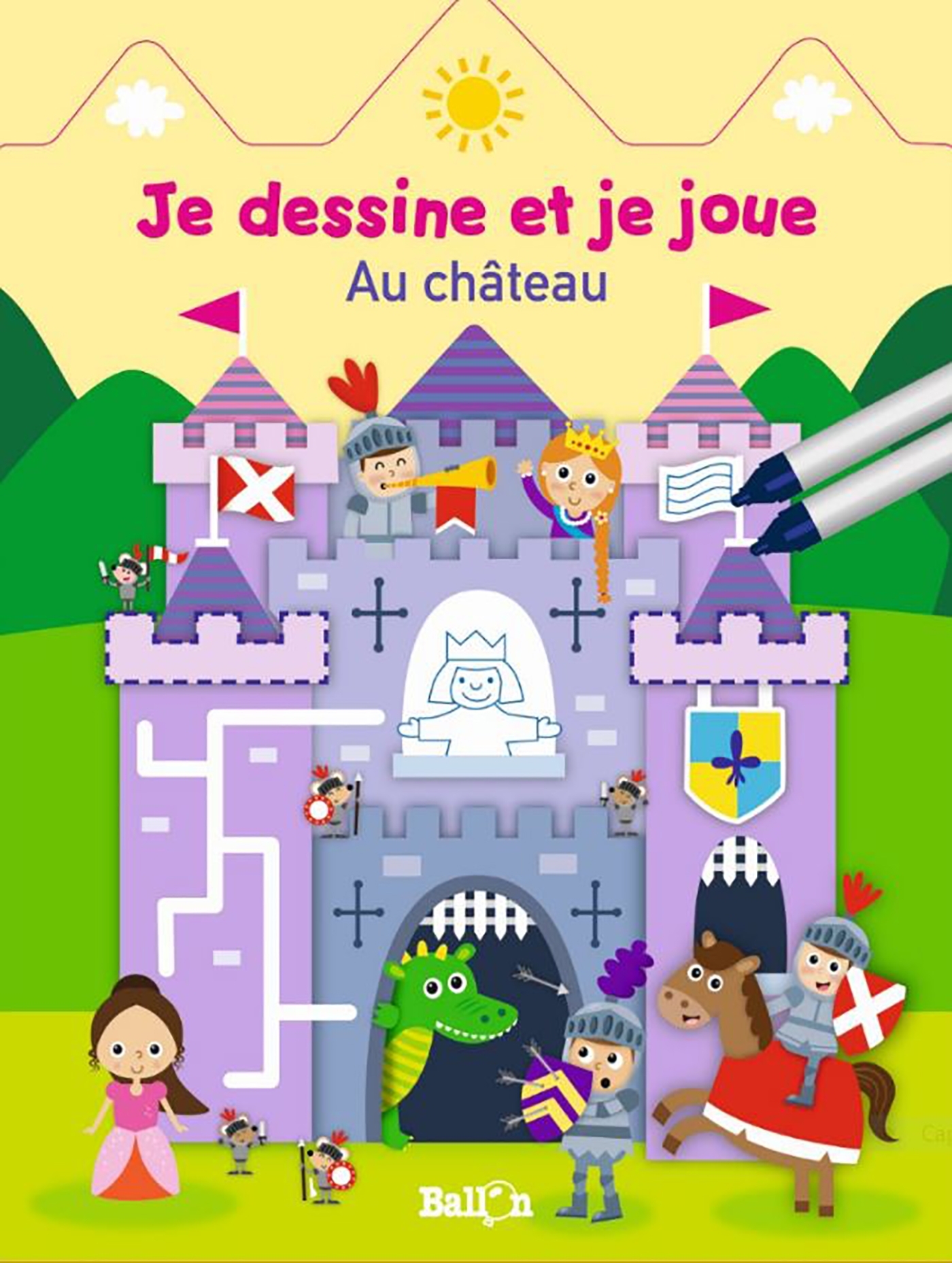 Je dessine et je joue - Au château (Wipe & clean)