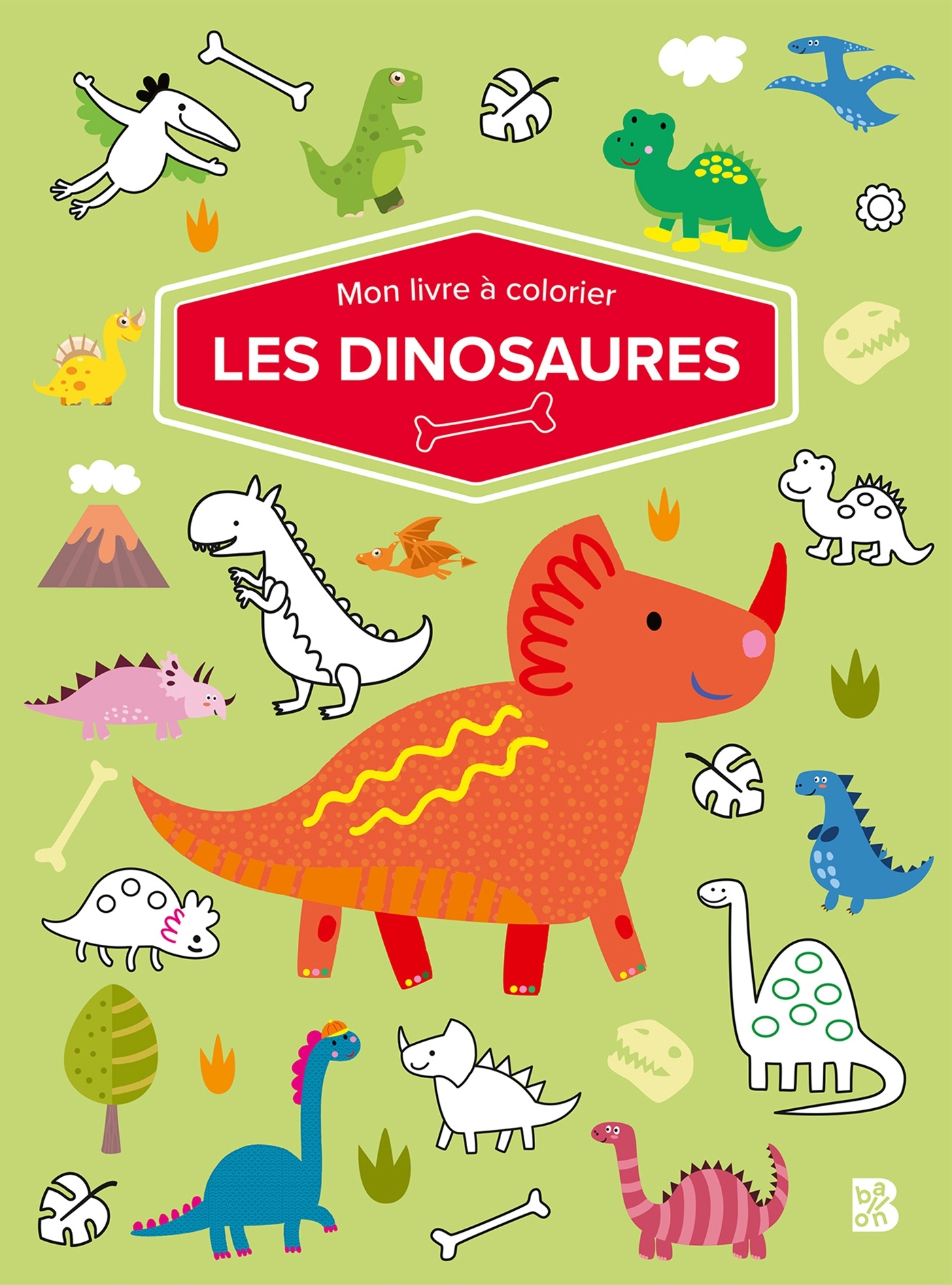 Mon livre à colorier - Les dinosaures