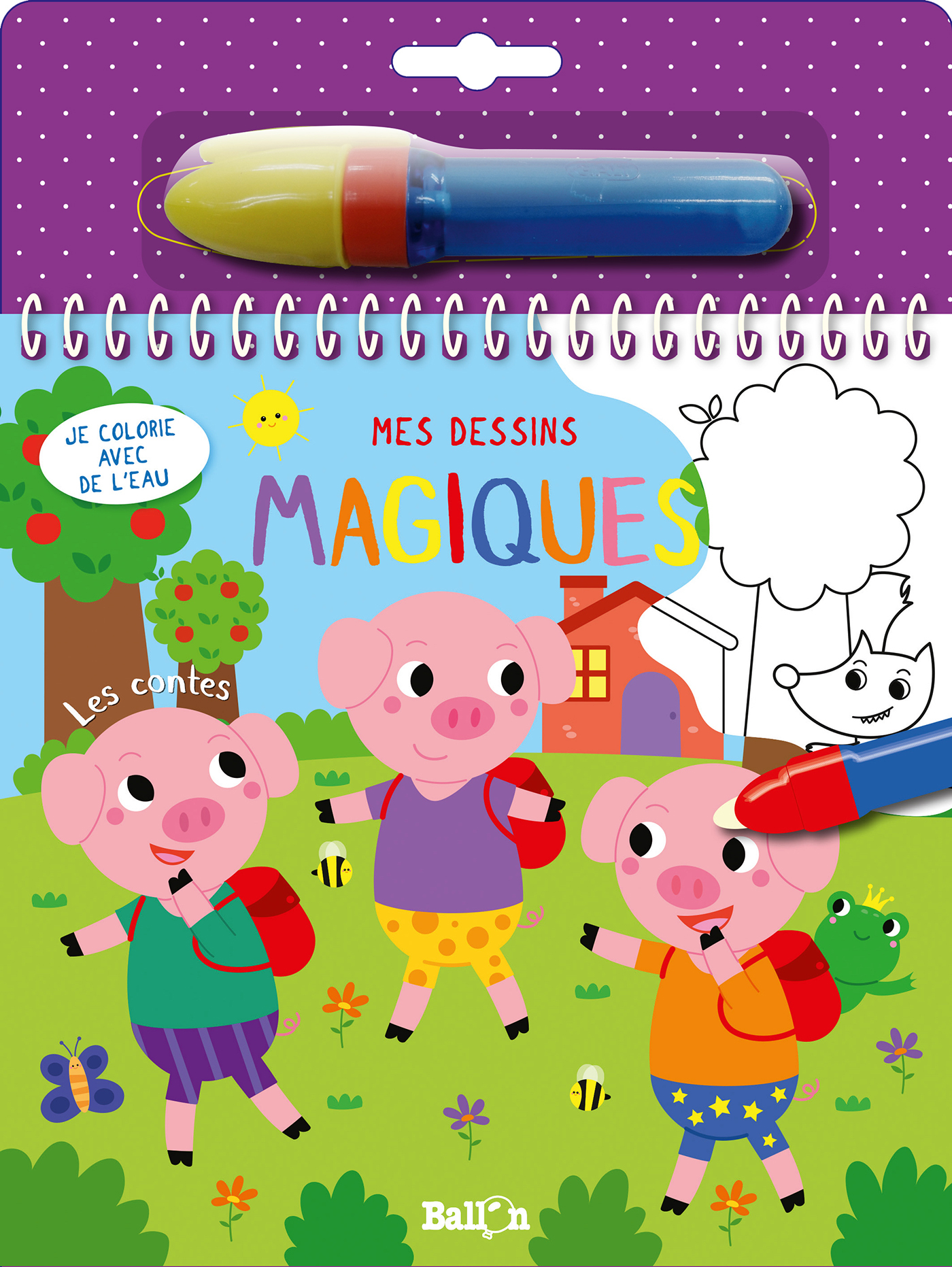 Je colorie avec de l'eau - Les contes