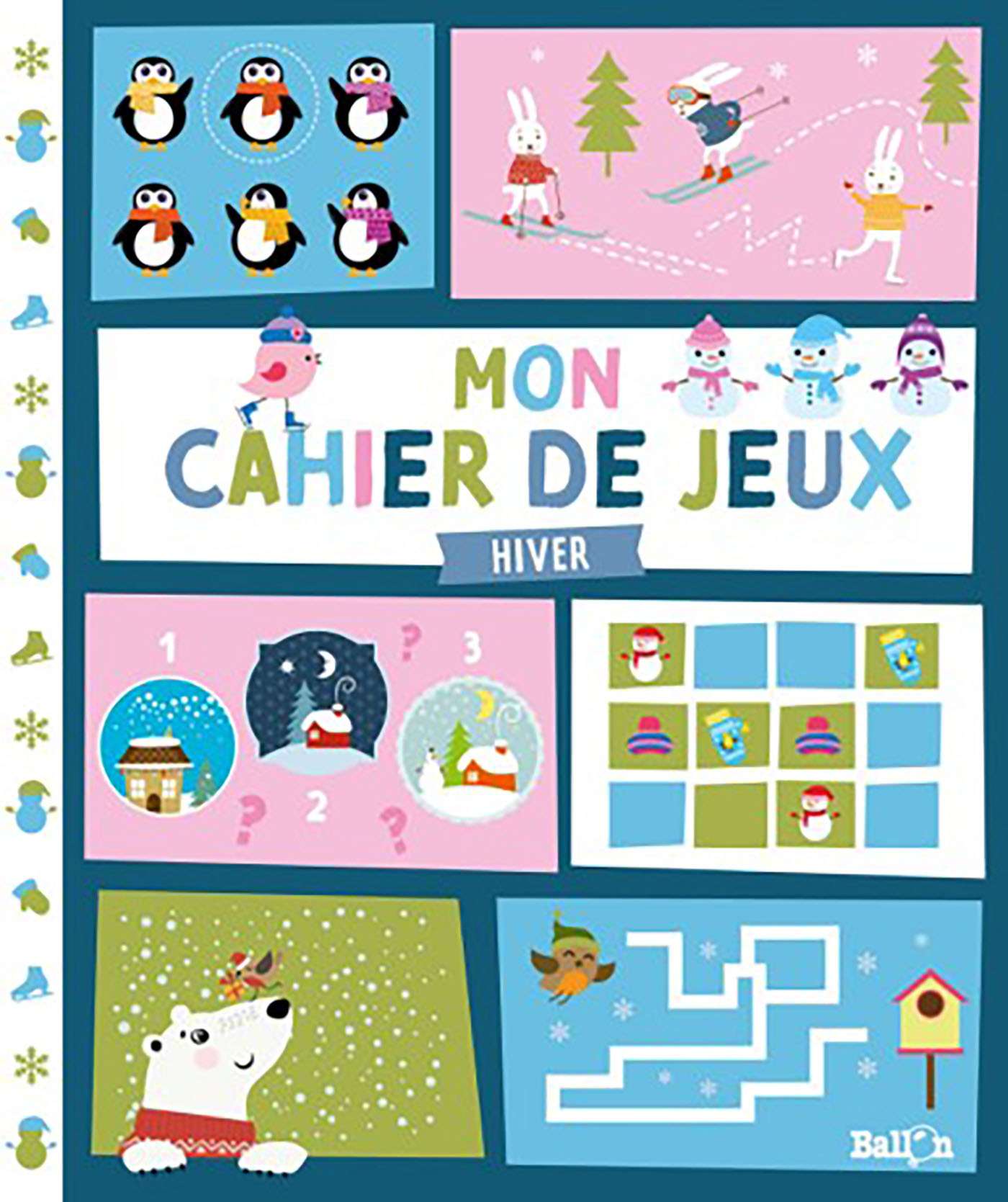 Mon cahier de jeux - L'hiver