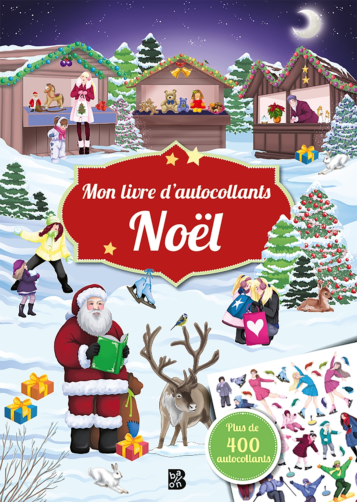 Mon livre d'autocollants : Noël