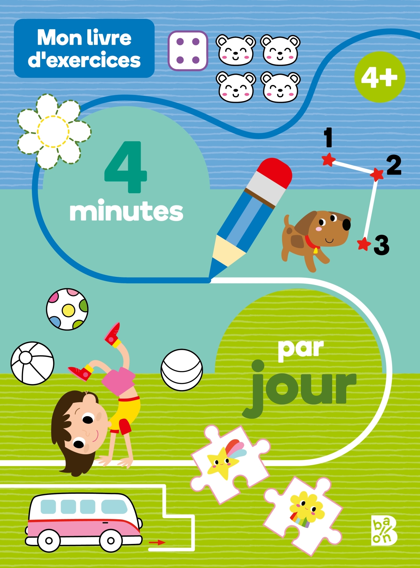 Mon livre d'exercices : 4 minutes par jour 4+