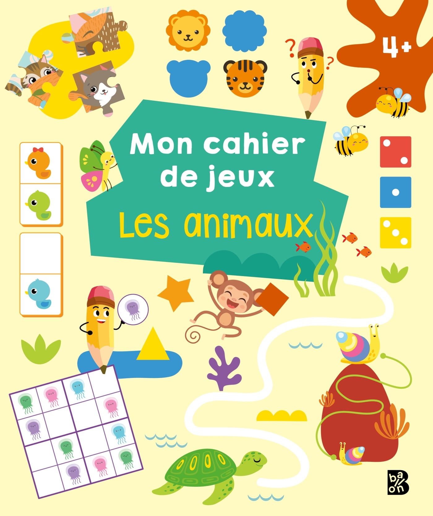 Mon cahier de jeux : Les animaux
