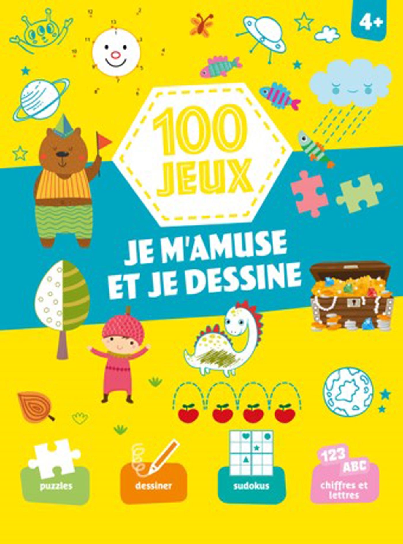 100 jeux - Je m'amuse et je dessine 4+