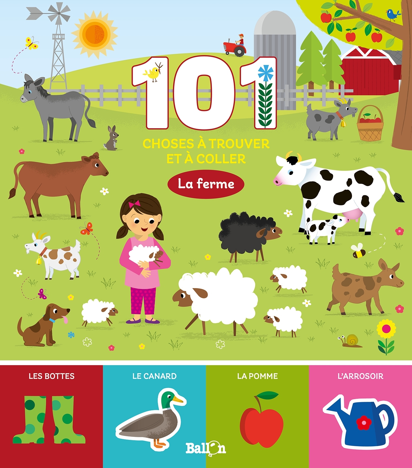 101 choses à trouver et à coller : la ferme