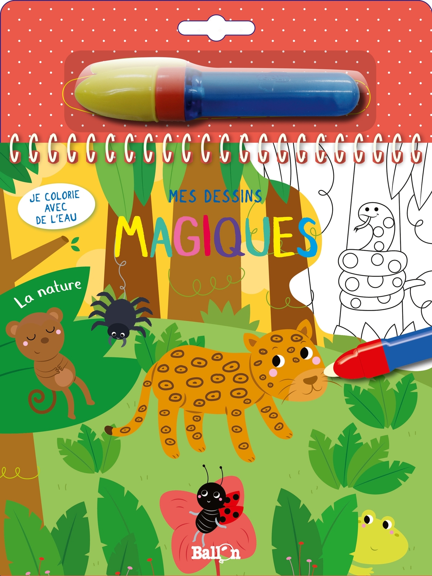 Je colorie avec de l'eau - La nature