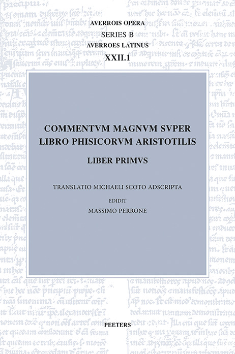 Commentum magnum super libro Phisicorum Aristotilis. Liber primus