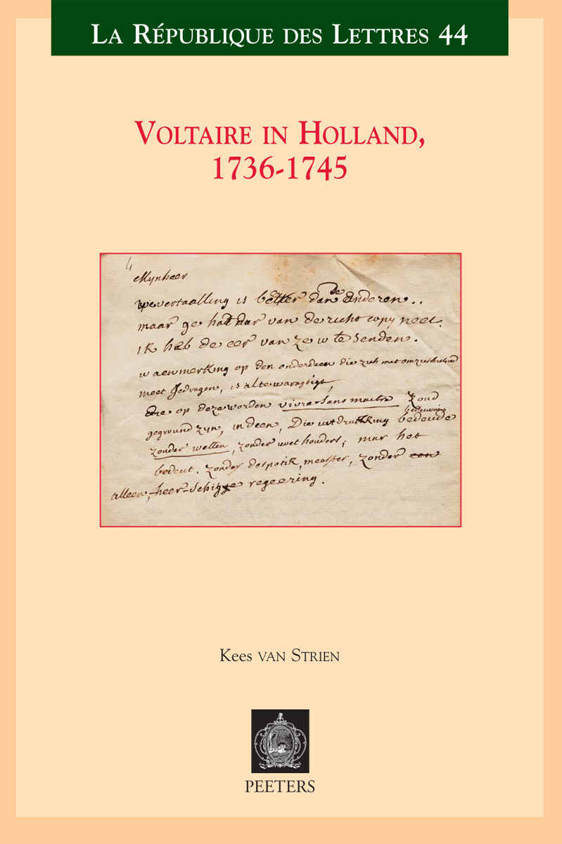 VOLTAIRE IN HOLLAND 1736-1745