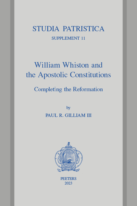 William Whiston and the Apostolic Constitutions