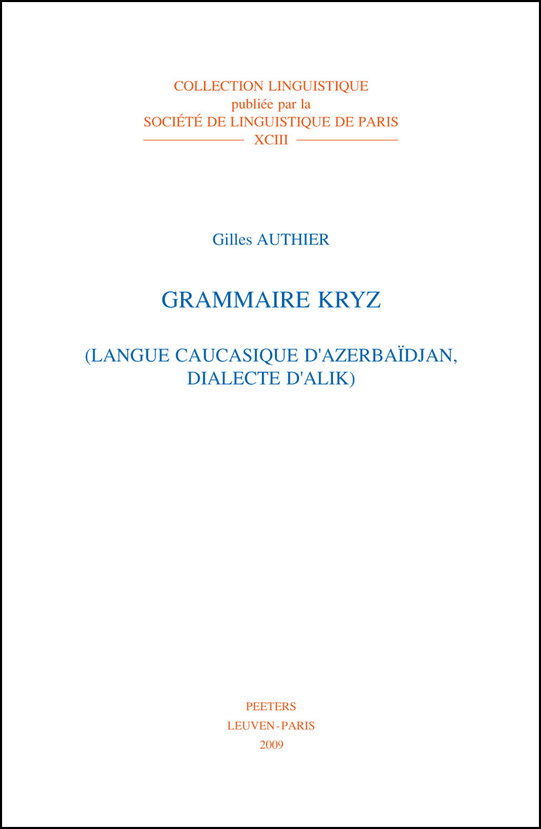 GRAMMAIRE KRYZ