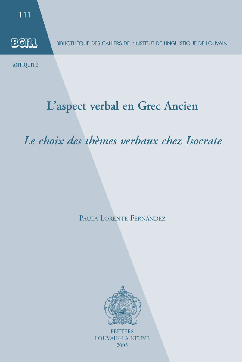 L ASPECT VERBAL EN GREC ANCIEN