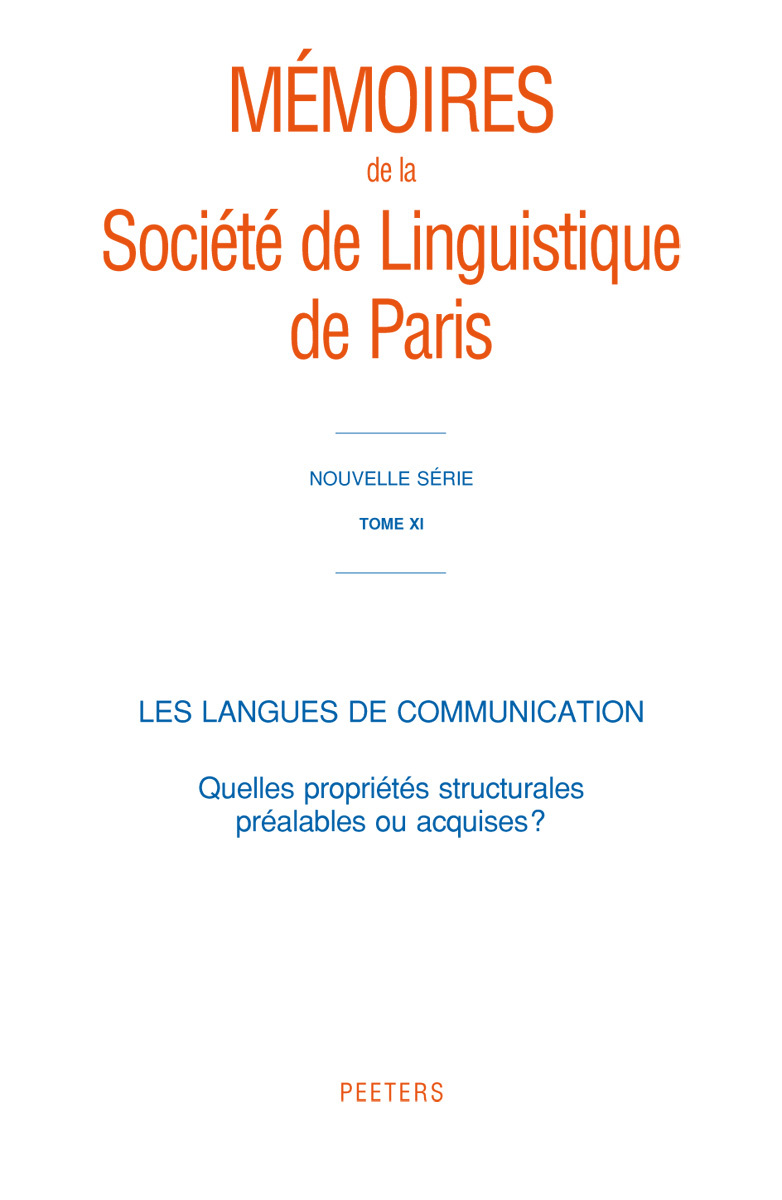 LES LANGUES DE COMMUNICATION