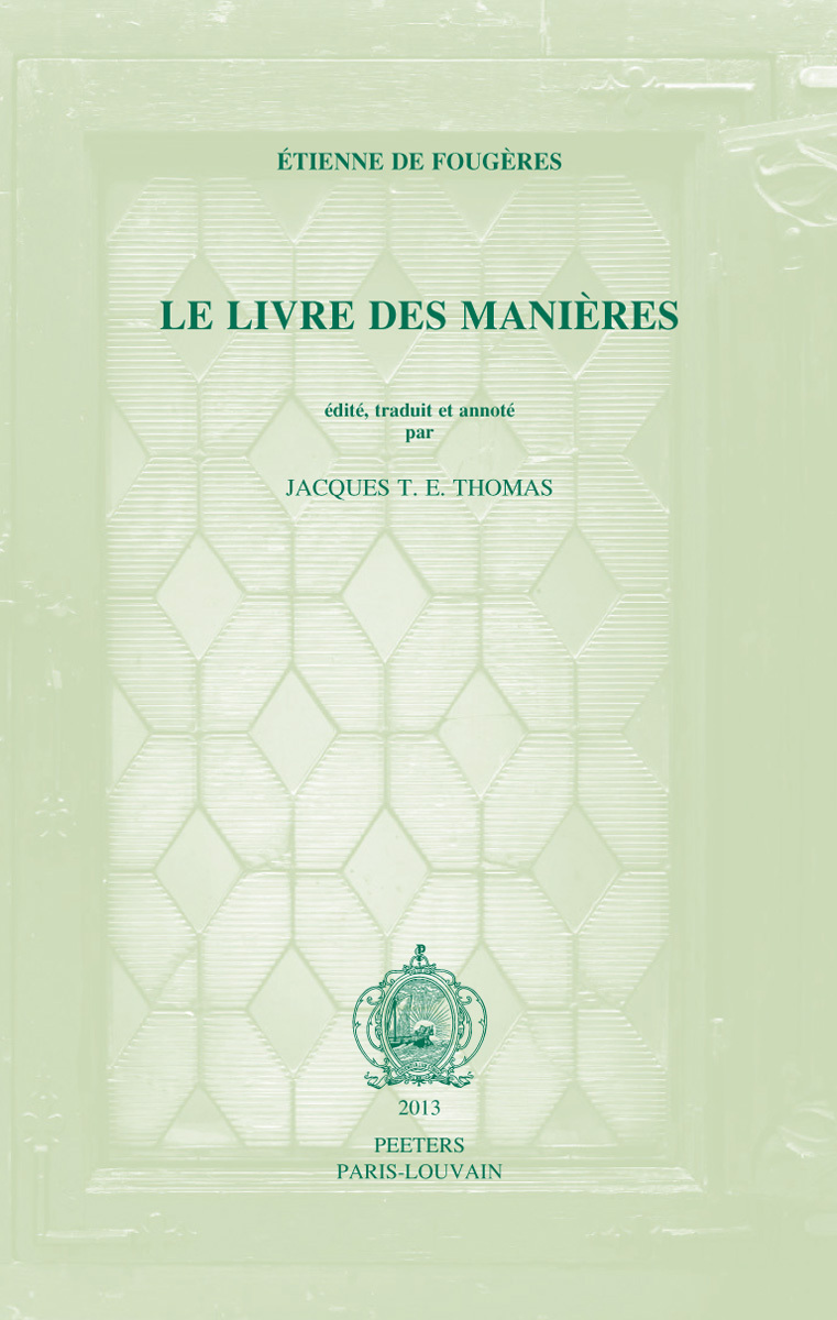 LE LIVRE DES MANIERES
