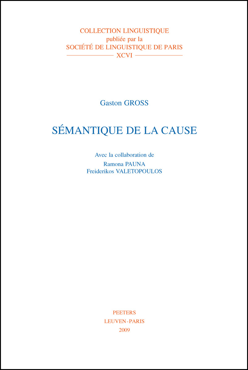 SEMANTIQUE DE LA CAUSE