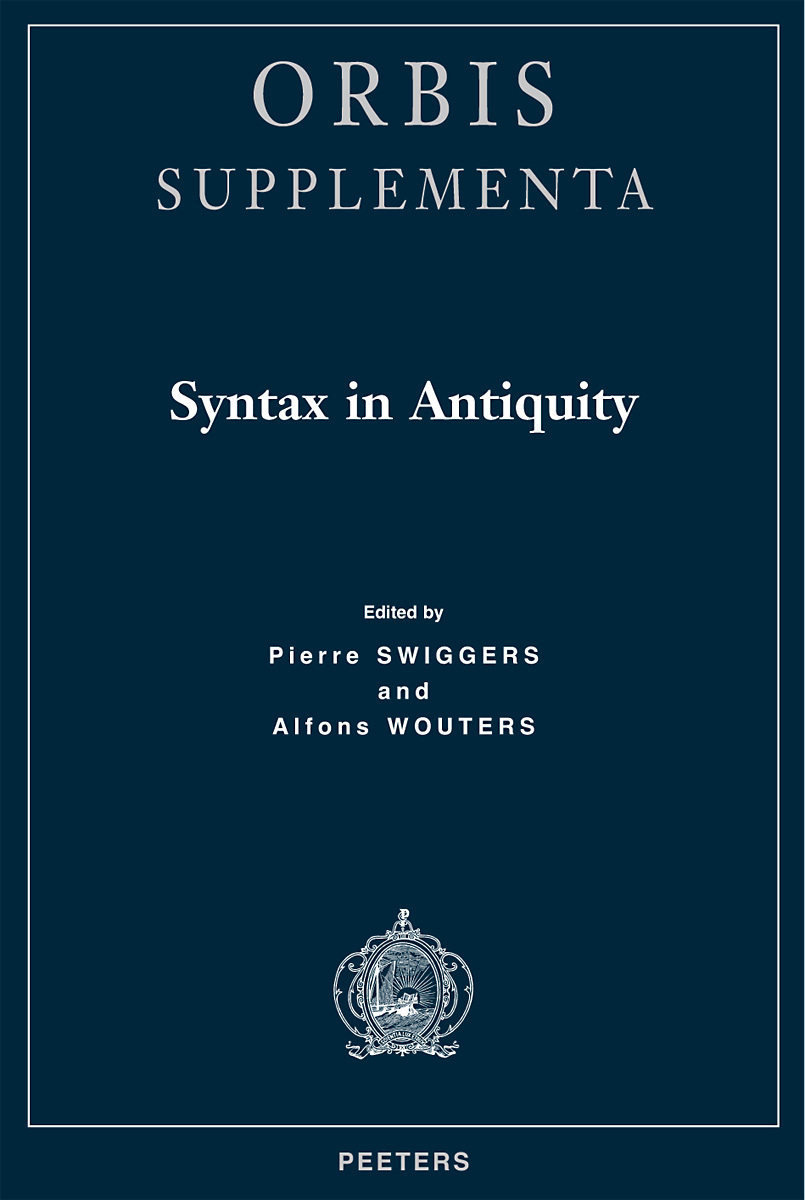 SYNTAX IN ANTIQUITY