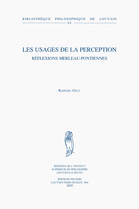 Les usages de la perception