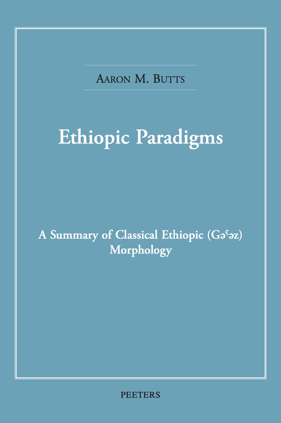 Ethiopic Paradigms