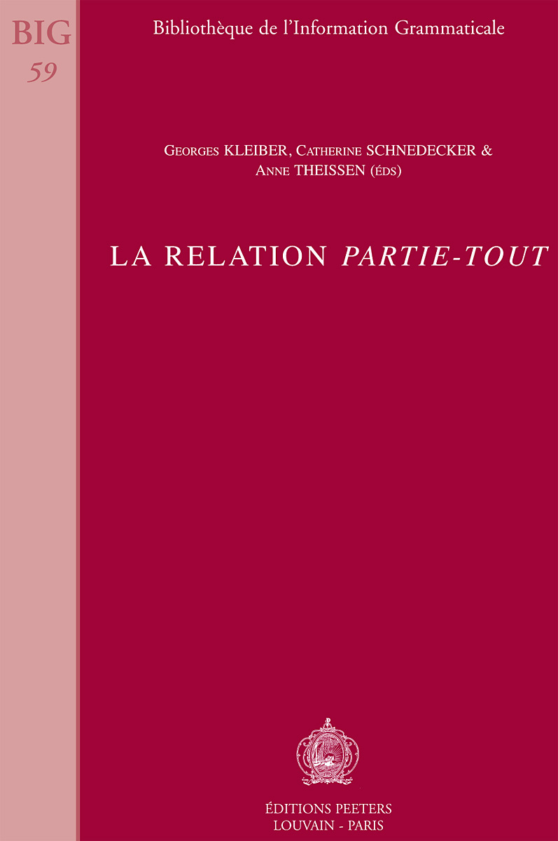 LA RELATION  PARTIE-TOUT