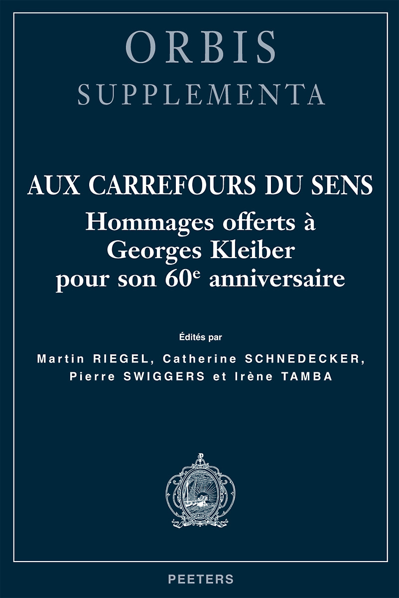 AUX CARREFOURS DU SENS HOMMAGE OFFERTS A GEORGES KLEIBER POUR SON 60E ANNIVERSAIRE