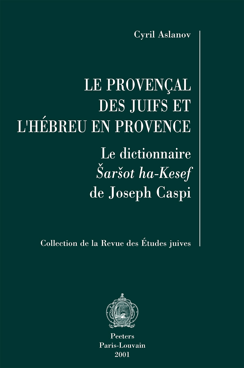 LE PROVENCAL DES JUIFS ET L HEBREU EN PROVENCE