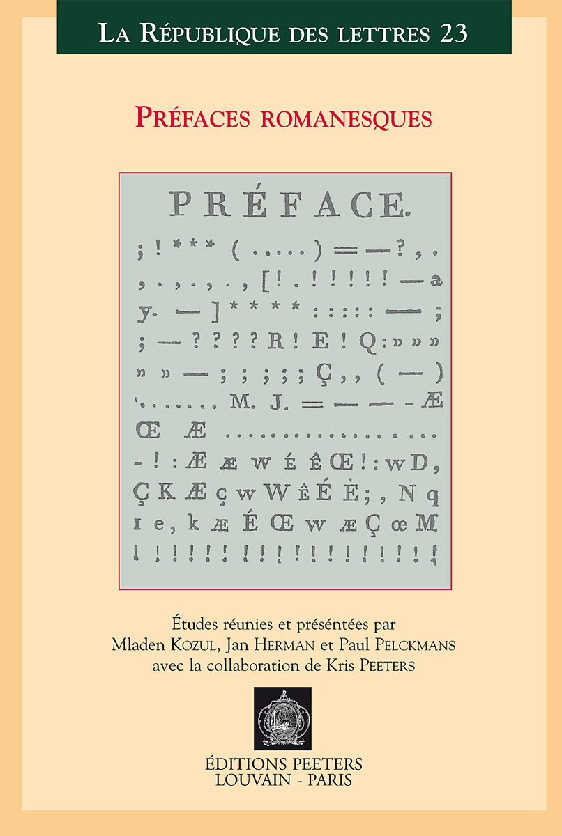 PREFACES ROMANESQUES