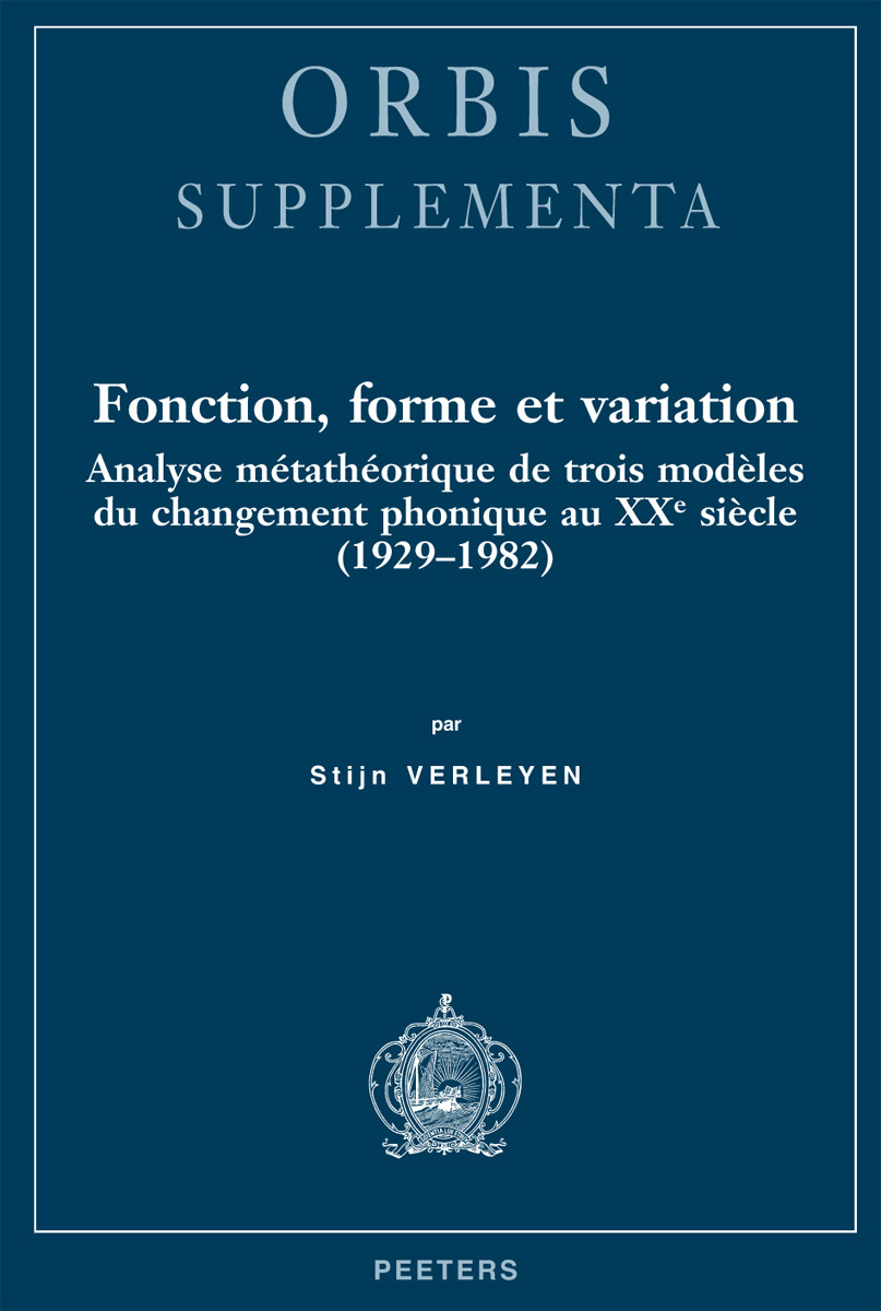 FONCTION, FORME ET VARIATION ANALYSE METATHEORIQUE DE TOIS MODELES DU CHANGEMENT PHONIQUE