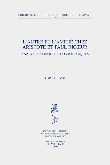 L'autre et l'amitié chez Aristote et Paul Ricoeur