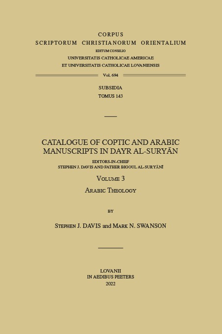 Catalogue of Coptic and Arabic Manuscripts in Dayr al-Suryan. Volume 3