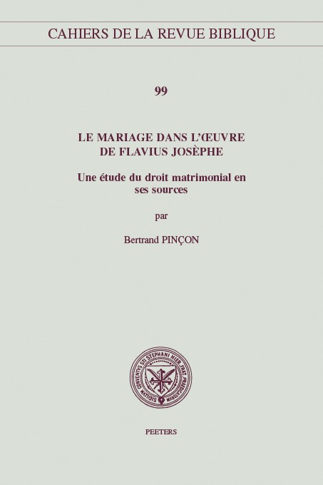 Le mariage dans l'oeuvre de Flavius Josèphe