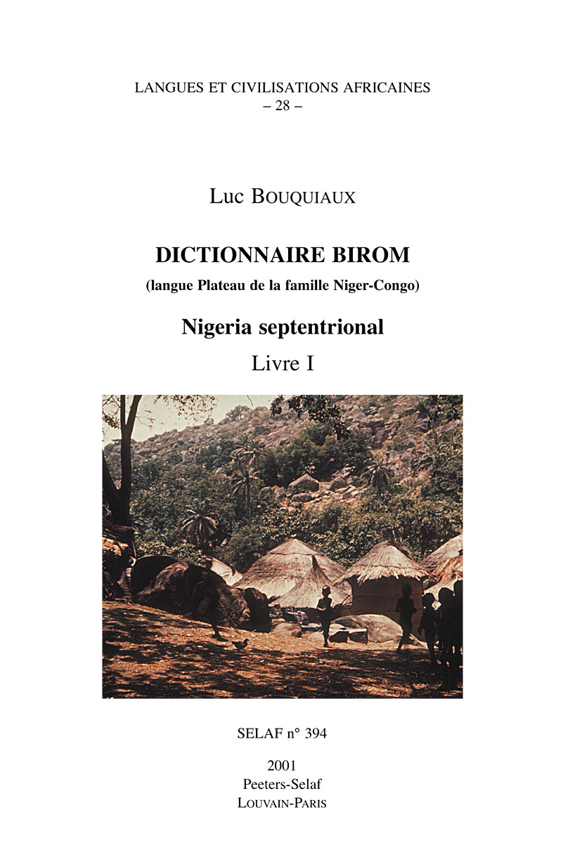 DICTIONNAIRE BIROM LIVRE I