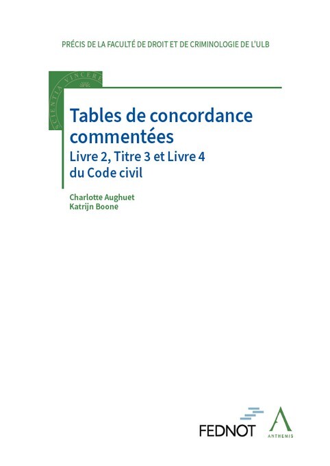 Tables de concordance commentées