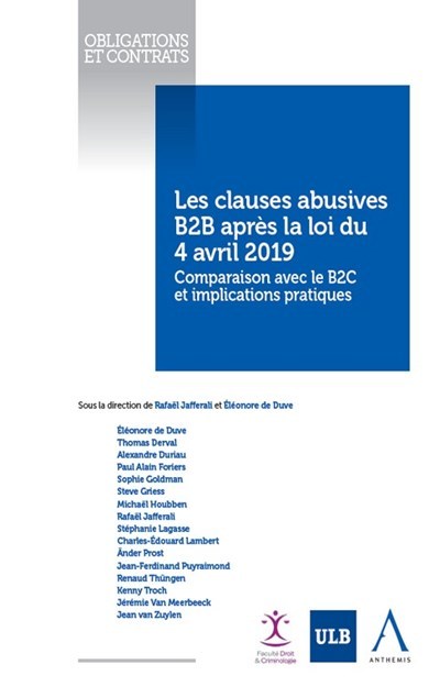 Les clauses abusives B2B après la loi du 4 avril 2019