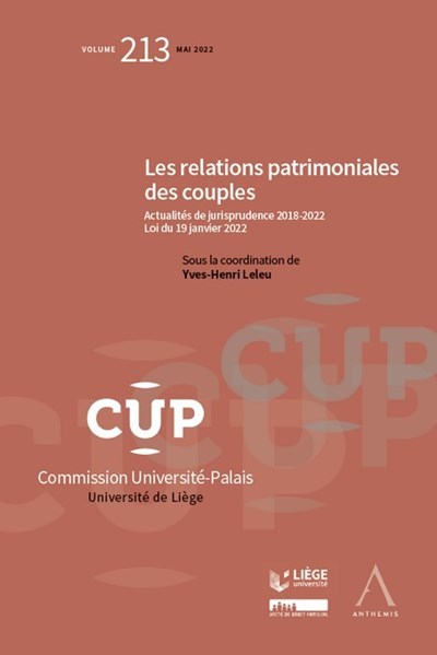 Les relations patrimoniales des couples