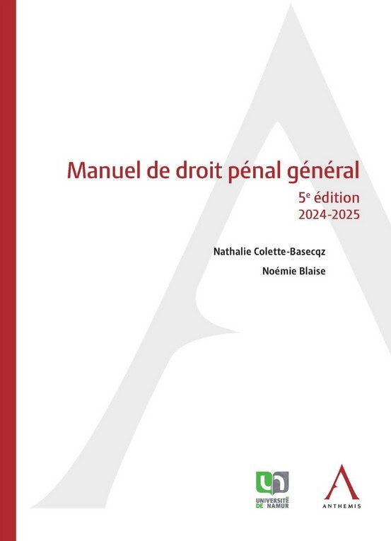 Manuel de droit pénal général