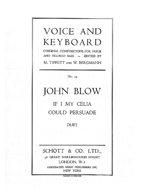 If I my Celia could persuade